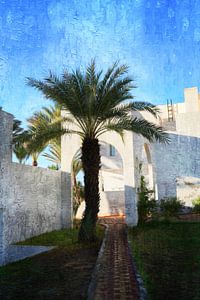 Landschaftlicher Eindruck von Djerba, Tunesien.