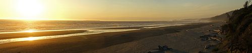Coucher de soleil sur la plage de Kalaloch, Parc National Olympique