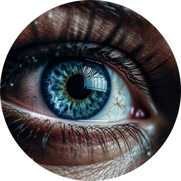 Macro zoom - het blauwe oog van Dunto Venaar