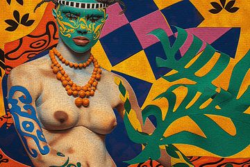 Pop art portraits-powergirl by Ton Kuijpers