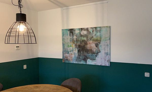 Klantfoto: Angie green van Atelier Paint-Ing, op canvas