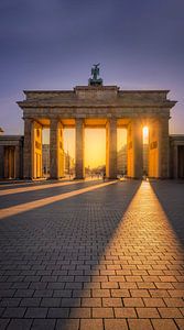 Berlin Porte de Brandebourg Lumière du soleil