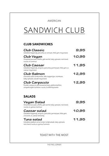 Sandwich Club von The Pixel Corner