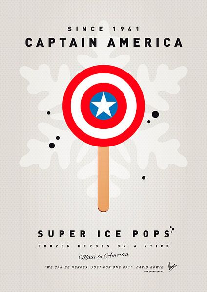 My SUPERHERO ICE POP - Captain America von Chungkong Art