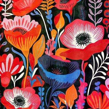 Colourful flowers VI by Whale & Sons