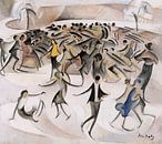 Alice Bailly - Schlittschuhlaufen im Bois de Boulogne, 1913 by Peter Balan thumbnail