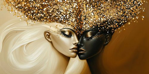 Modern abstracte vrouwen