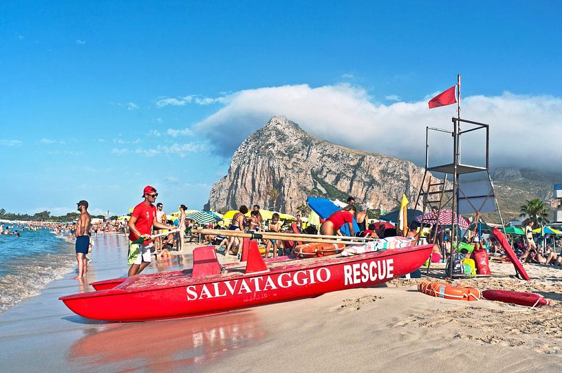Plage d'été sicilienne à San Vito lo Capo par Silva Wischeropp