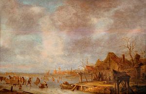 Isaac van Ostade, Wintertag vor Haarlem, 1640
