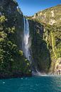 Waterfall in Doubtful Sound, New Zealand by Troy Wegman thumbnail