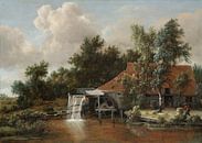 Wassermühle - Meindert Hobbema von Meisterhafte Meister Miniaturansicht