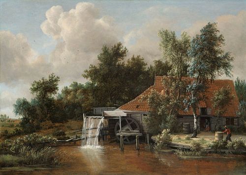 Een watermolen, Meindert Hobbema
