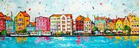 Trade quay at day Curaçao by Happy Paintings thumbnail