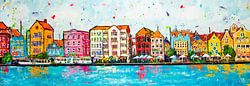 Handelskade bij dag Curaçao