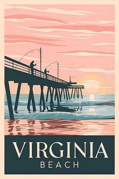 Virginia Beach van Poster Art Shop