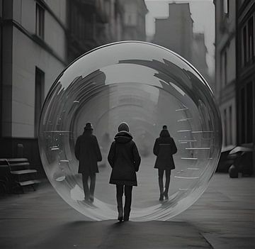 Walking in a bubble by Gert-Jan Siesling