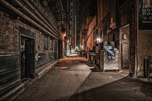 Chicago nach Einbruch der Dunkelheit von Photo Wall Decoration