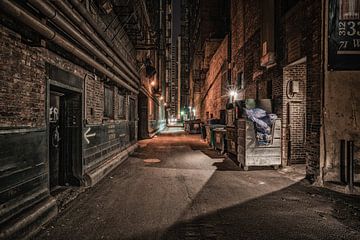 Chicago après la tombée de la nuit sur Photo Wall Decoration