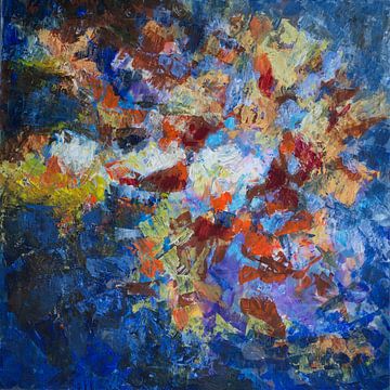 Bloemen abstracte impressie van Paul Nieuwendijk