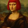 Mona Lisa Rote Mondsichel von Poster Art Shop
