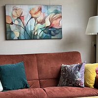 Photo de nos clients: Tulipes aquarelle abstraite par Jacky, sur ArtFrame