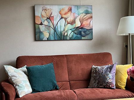 Tulips Abstract Watercolour