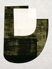 Modern geometric organic abstract art