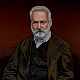 Peinture de Victor Hugo sur Paul Meijering