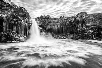 Aldeyjarfoss, de basalt waterval van Noord IJsland van Gerry van Roosmalen