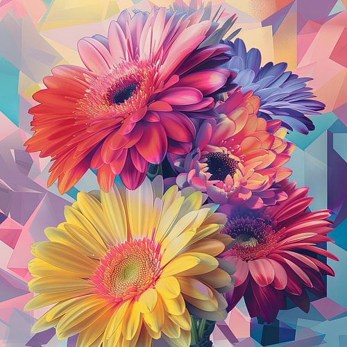 Gerberabloemen - levendige bloemen in een modern ontwerp