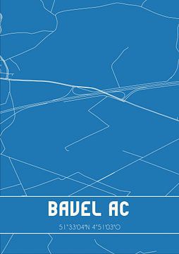 Blauwdruk | Landkaart | Bavel AC (Noord-Brabant) van Rezona