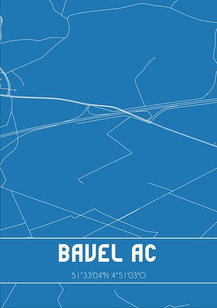 Blueprint | Map | Bavel AC (North Brabant) by Prints of Place