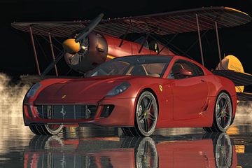 Ferrari 599 GTB oppoetsen van de Performance Cars