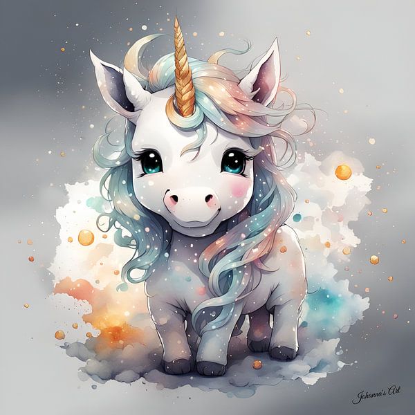 Chibi Einhorn 2 von Johannas Art Creations