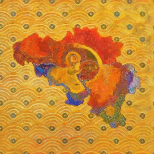 België | Kaart van de Week | Warm Geometrisch