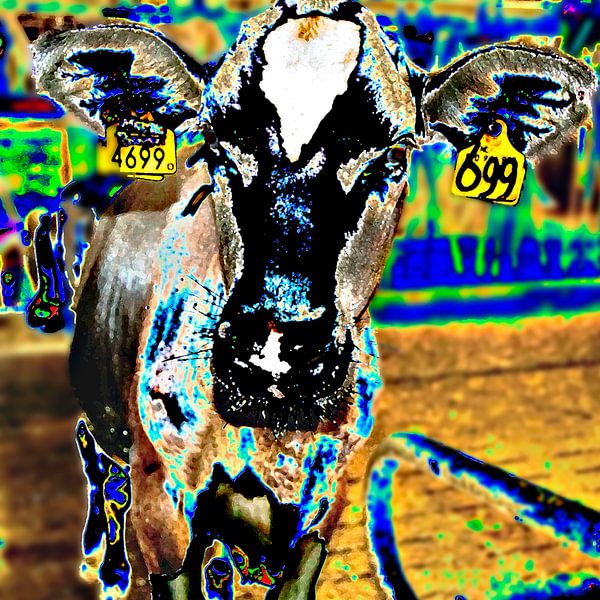 Kleurige koe van Ina Hölzel