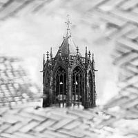 Reflection Dom tower Utrecht square