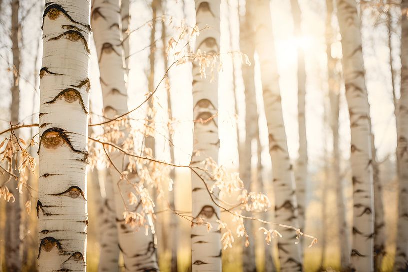 Birches in the light by Steffen Gierok