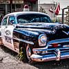 Voiture de police ancienne à Seligman Route 66 en Arizona USA en HDR sur Dieter Walther