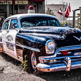Oldtimer Polizei Auto in Seligman Route 66 in Arizona USA in HDR von Dieter Walther