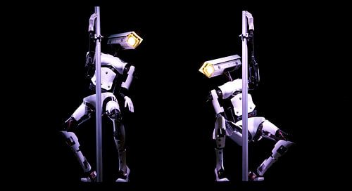 Close-up / Robots poledancing (II) / 2012