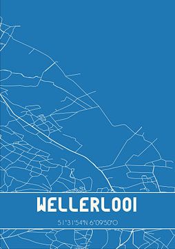 Blauwdruk | Landkaart | Wellerlooi (Limburg) van Rezona