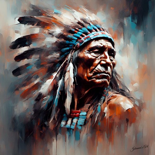 Native American Heritage 14 by Johannas Art Creations