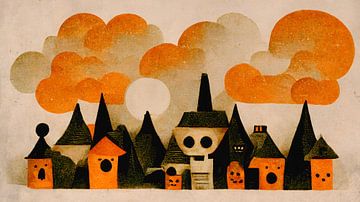 Little Spooky Village by treechild .