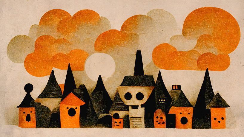 Little Spooky Village by Treechild