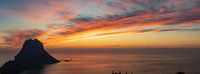 Sunset Es Vedrà , Ibiza Spain - Panorama photo