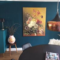 Klantfoto: Stilleven met bloemen in een vaas, Georgius Jacobus Johannes van Os (gezien bij vtwonen), op canvas