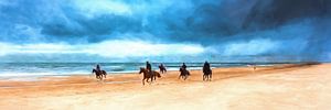équitation sur la plage