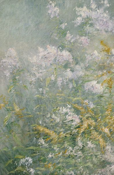 John Henry Twachtman~Meadow Flowers (Golden Rod and Wild Aster) by finemasterpiece