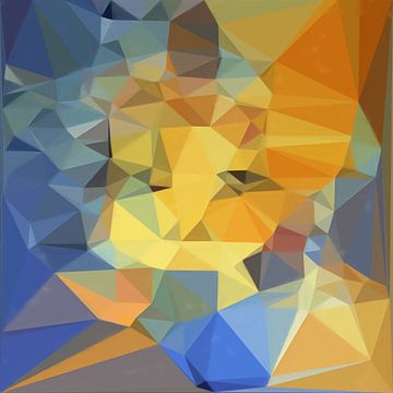 Abstract geometrische driehoeken van Maurice Dawson
